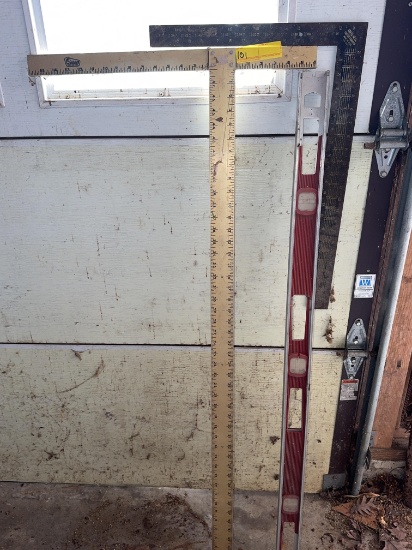 Level, Drywall square, & Square