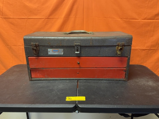 HWI Metal Tool Box with Tools
