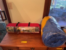 8x7 Dome Tent & Sleeping Bag