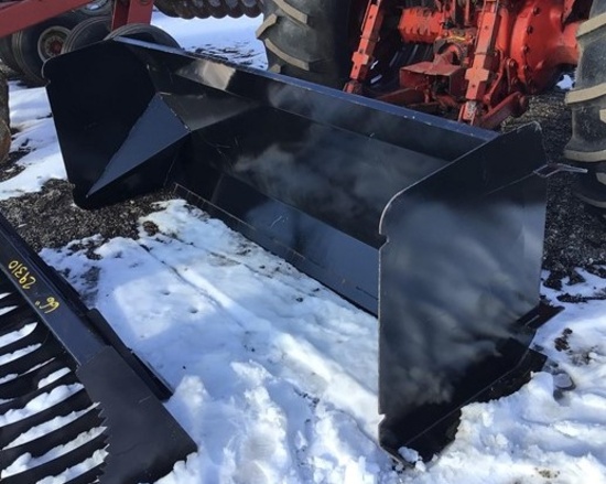 CUSTOM MADE 7 FT. PUSHER BOX, SKID STEER MOUNT 29132