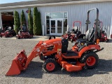 Kubota BX2380 4x4 w/Loader, Mower, 214 Hrs!