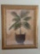 Framed palm tree print