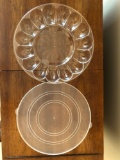 Plastic serving tray with lid