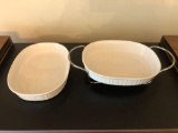 2 each Corningware 1.8 liter casserole dish
