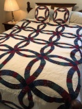 Full size quilt with matching pillows