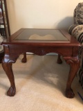 Smoked Glass Top End Table