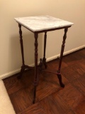 Square Marble Top Plant Stand