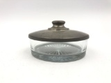 Candy dish with pewter lid