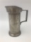 Early 20th century 1 quart Dutch pewter measure