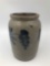 Decorated salt glaze pottery jar