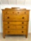 1840s Tiger Maple Chest