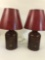 Pair of Vintage Metal Oriental Table Lamps