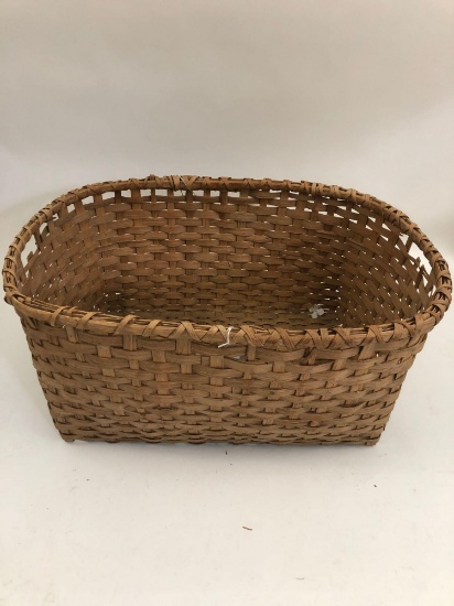 Early 1900s Split Oak Hamper Basket LARGE