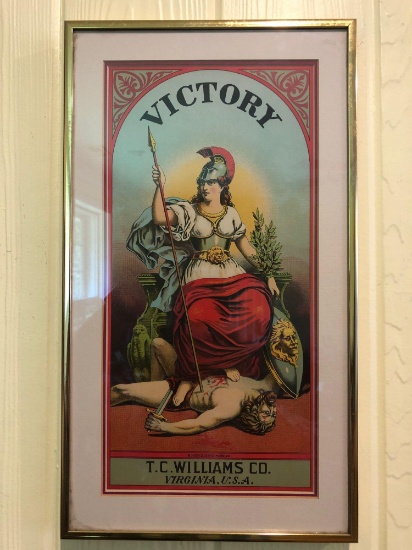 1800s Tobacco Lithograph - Virginia