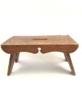 Small primitive wooden stool/bench