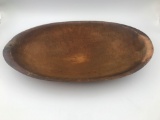 Antique handmade dough bowl