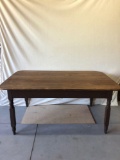 1800s Southern Heart Pine Work Table