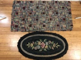 Early Hook Rug Lot of 2