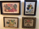 Lot of 4 Framed Theorem Paintings