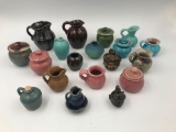 A lot of 19 miniature pottery pieces