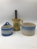 Three pieces of Salt Glaze Stoneware