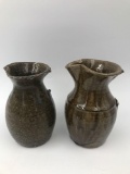 Two Southern pottery pitchers (missing handles)