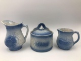 Lot of 3 Salt glaze pottery pieces