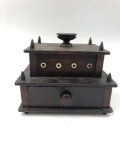 1800s Sewing Thread Spindle Box