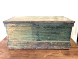 1800s Traveling Chest with Rope Handles