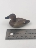Miniature hand carved duck but Charles Jobes 1976