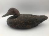 Antique cork hand carved/painted duck decoy LARGE