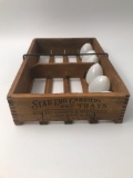 Dovetail wooden star egg carrier