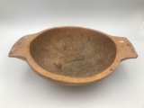 Antique handmade dough bowl