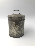 Antique tin Berry container