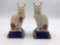 Fitz & Floyd (F&F) Porcelain Cat Pair