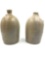 1800s Salt Glaze 1 Gallon Jug Lot of 2