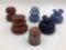 Set of 6 Various Pottery Insulators