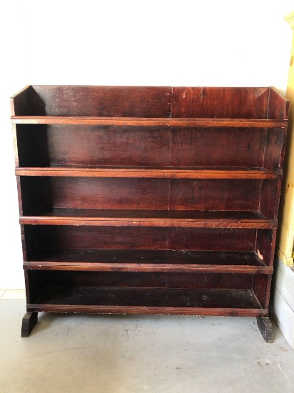 Antique Large Wooden Display Shelf