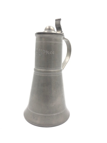 Late 1700s -Early 1800s German Pewter Flagon Stein