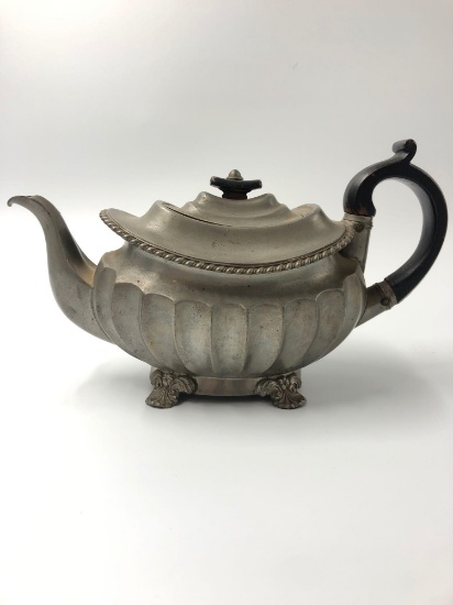 1800s James Dixon & Son Pewter Teapot