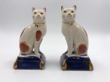 Fitz & Floyd (F&F) Porcelain Cat Pair