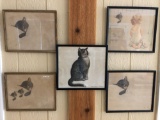 1930s C&O Chessie the Cat Print Lot of 5