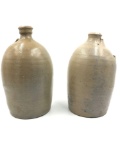 1800s Salt Glaze 1 Gallon Jug Lot of 2