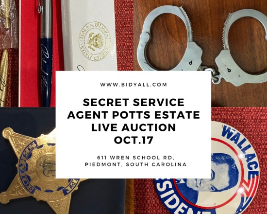Secret Service Agent Potts LIVE Estate Auction
