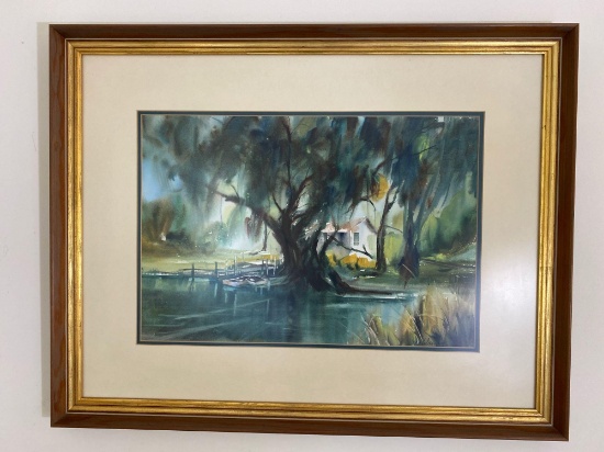 Framed and matted print by Jean Williams