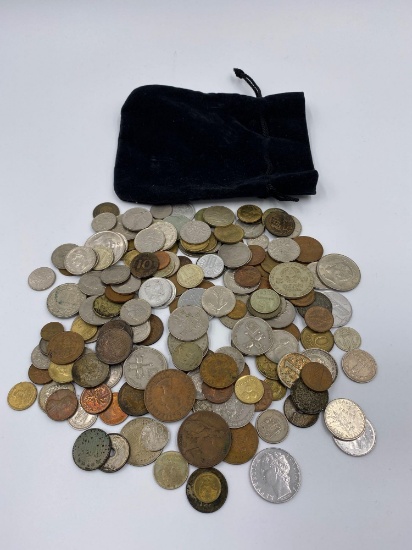 Huge bag of Foreign coins