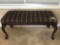 Upholstered wood bench
