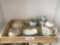 Assorted Lot of Hand Painted China with Tray