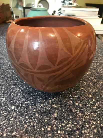 Decorated Pottery vase