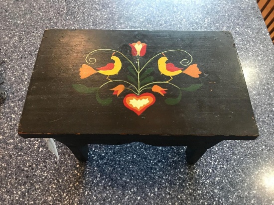 Painted foot stool